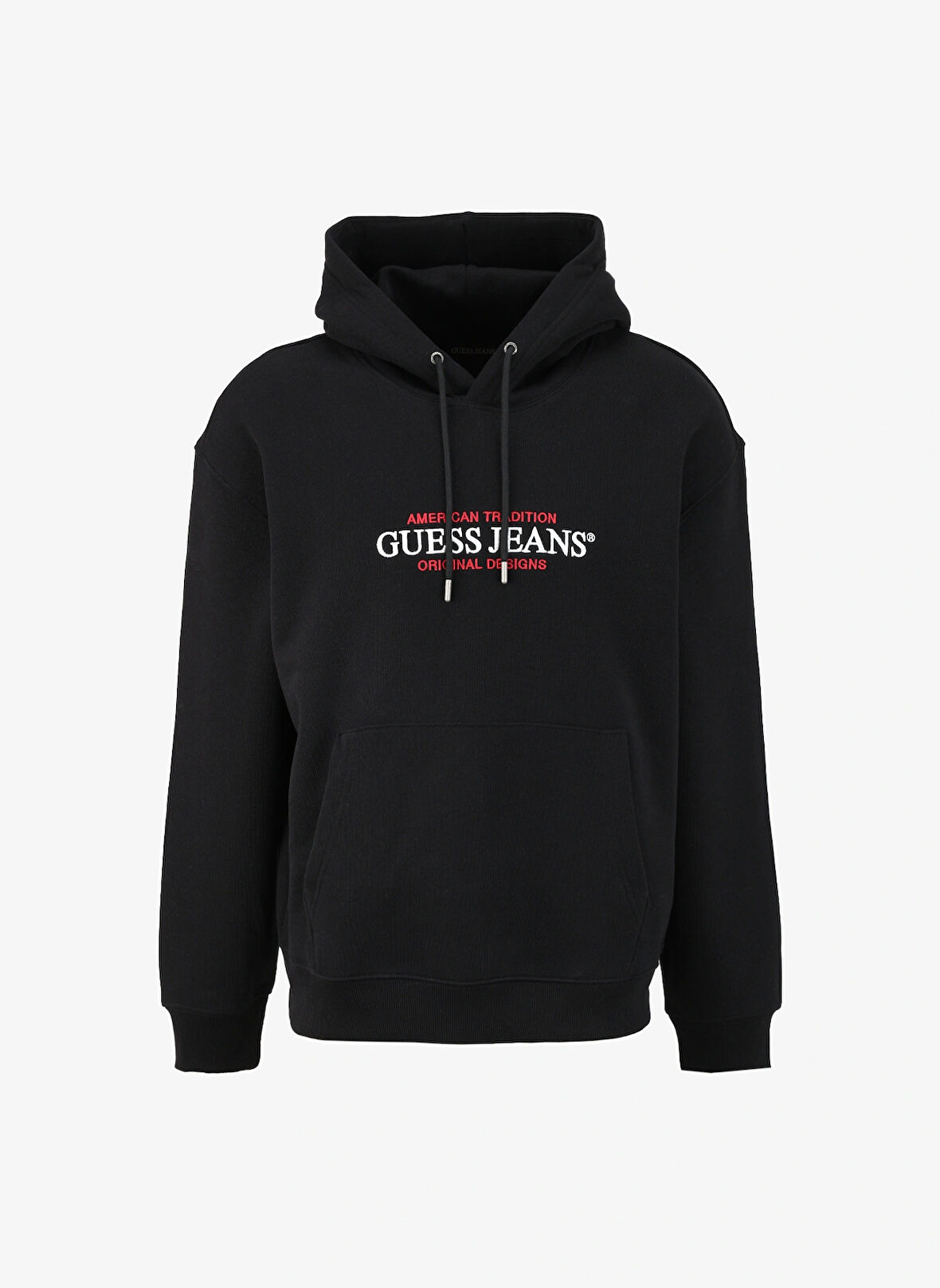 Guess Jeans Siyah Erkek Sweatshırt M4YQ23K9V31JBLK GJ HOOD REG AMERICA