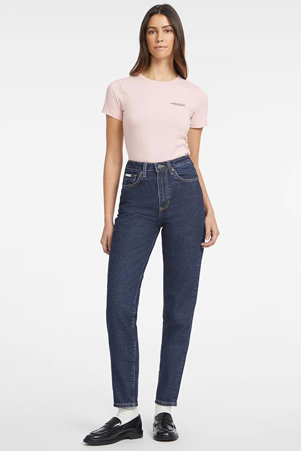 Guess Jeans Kadın G06 Mom Jean Mavi Kot Pantolon