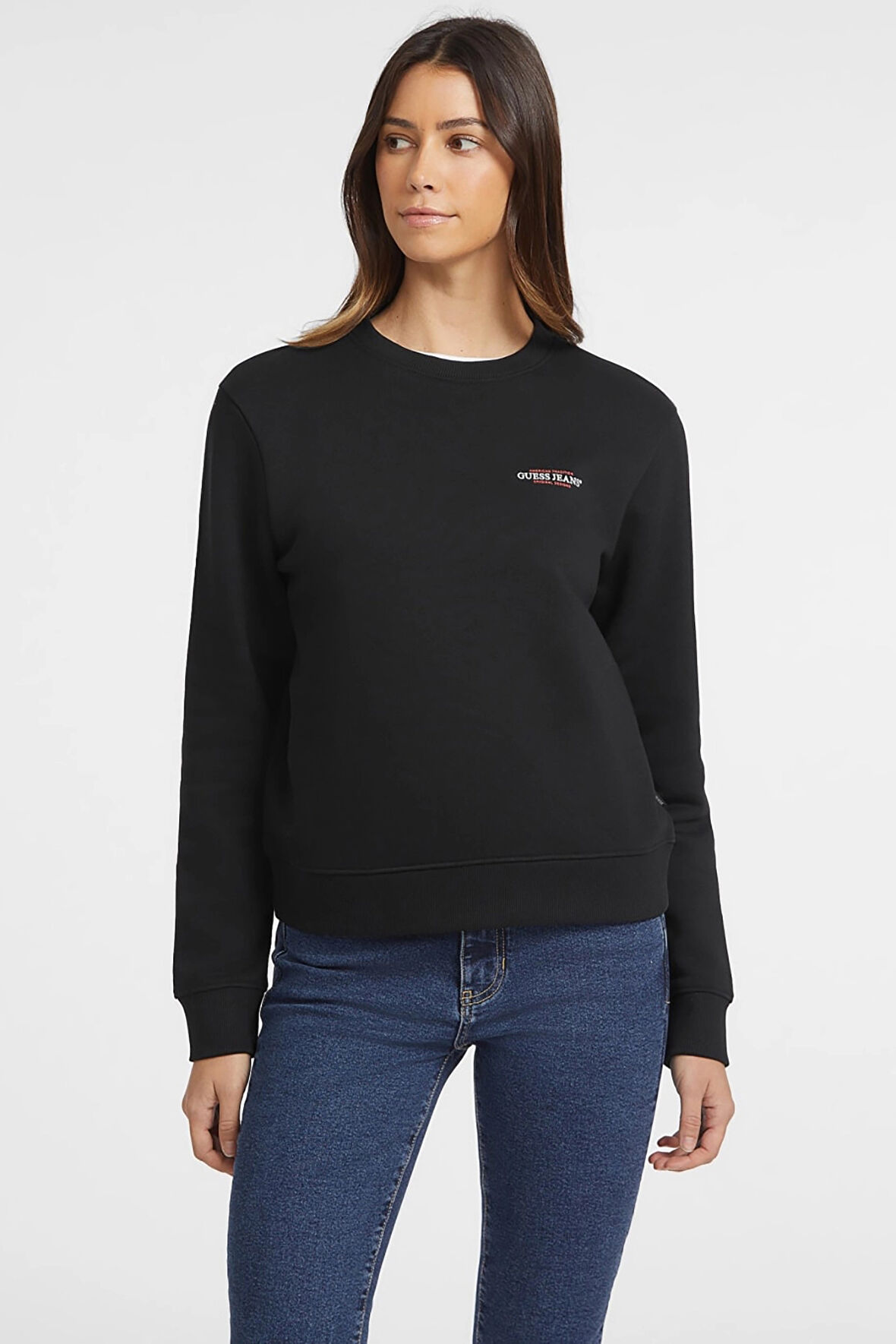 Kadın GJ CN REG MINI Sweatshirt - Siyah  | L