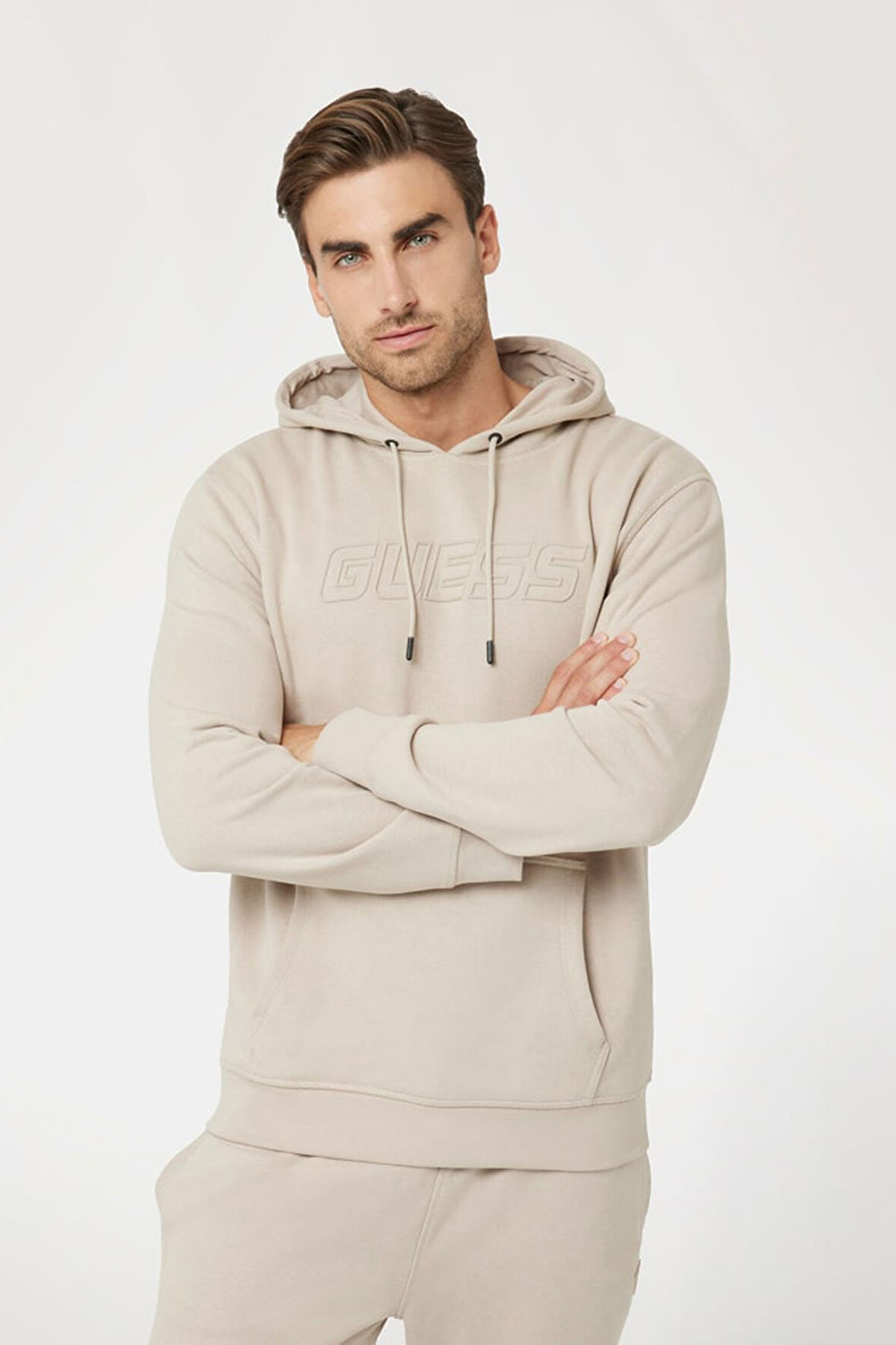 Erkek ALDWIN NEW Kapüşonlu Sweatshirt - Bej  | S