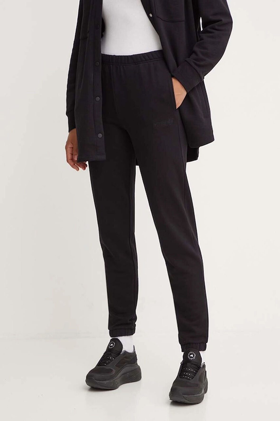 Kadın RGINE Pamuklu Eşofman Altı - Siyah  | XL