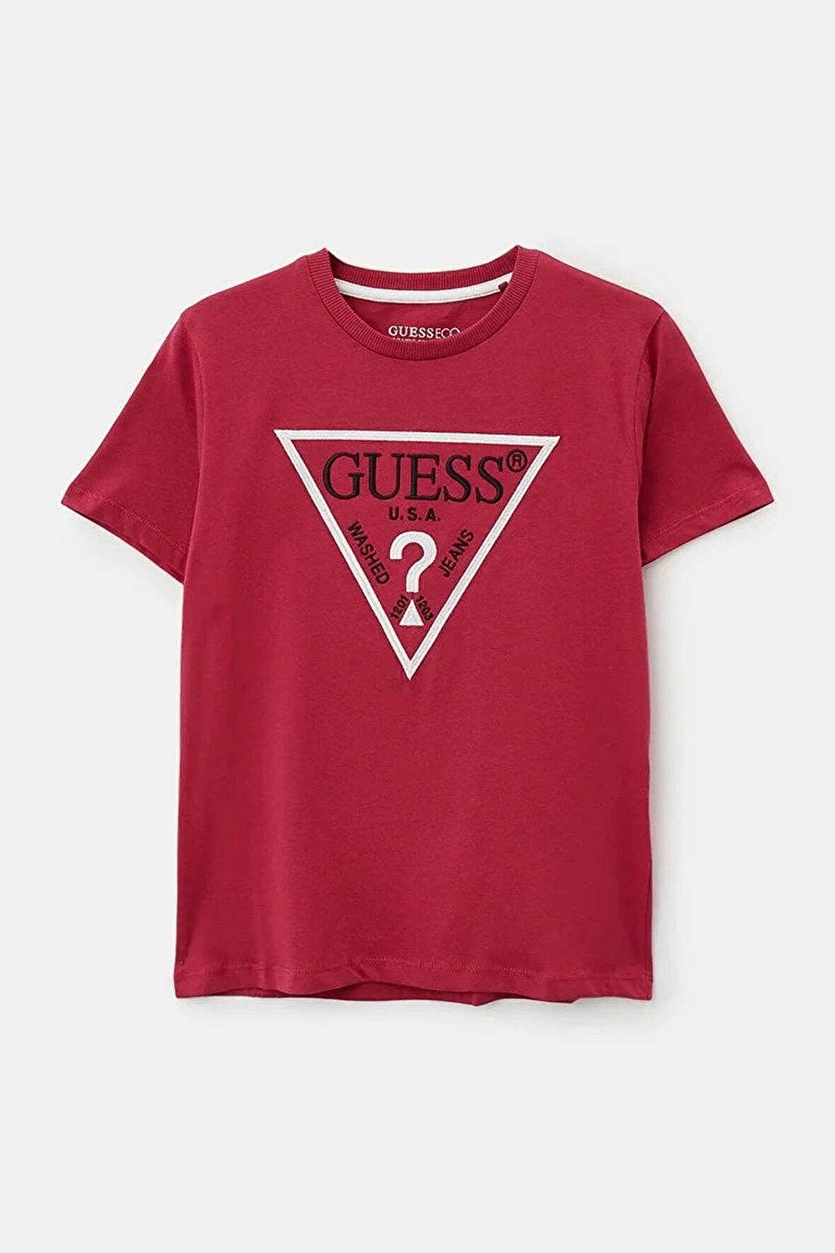 Guess Çocuk Kırmızı Üçgen Logolu T-Shirt