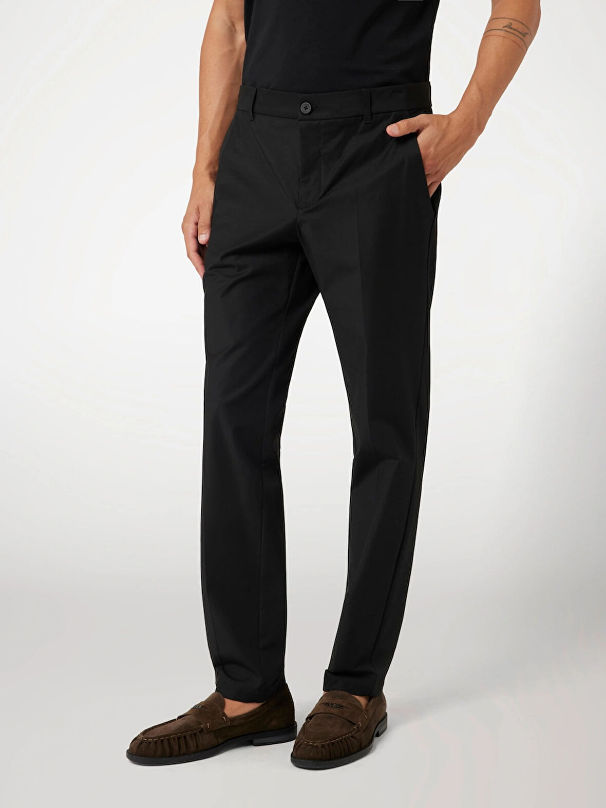 Guess Myron Erkek Siyah Slim Fit Pantolon M4YB01WG9Z2-JBLK