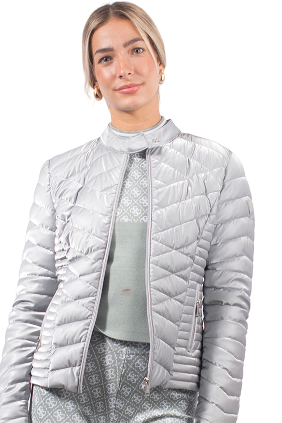 Kadın NEW VONA Mont - Metalik Gri  | XS