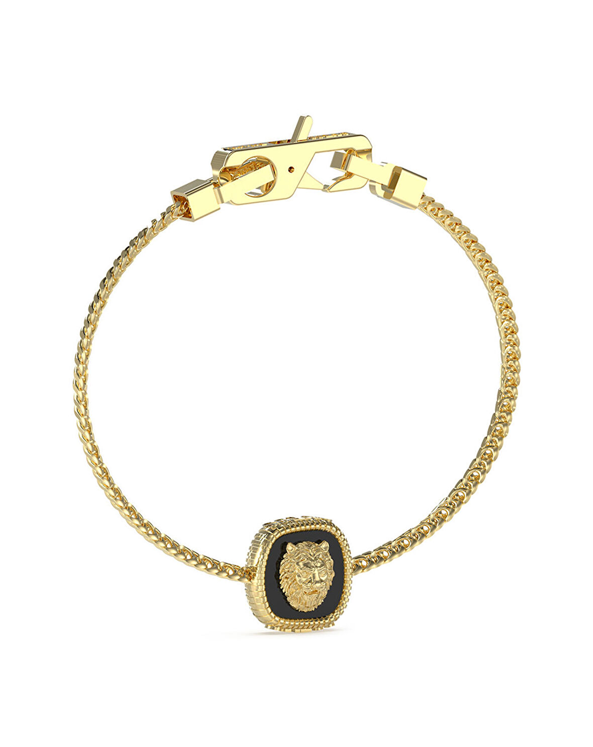 Guess Erkek Aslan Kral Gold Siyah Çelik Bileklik – JGUJUMB04010JWYGBKS