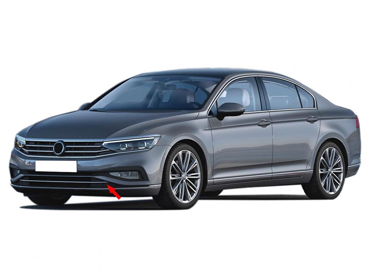 S-Dizayn VW Passat B8.5 Krom Ön Tampon Çıtası 2019 ve Üzeri S-Dizayn