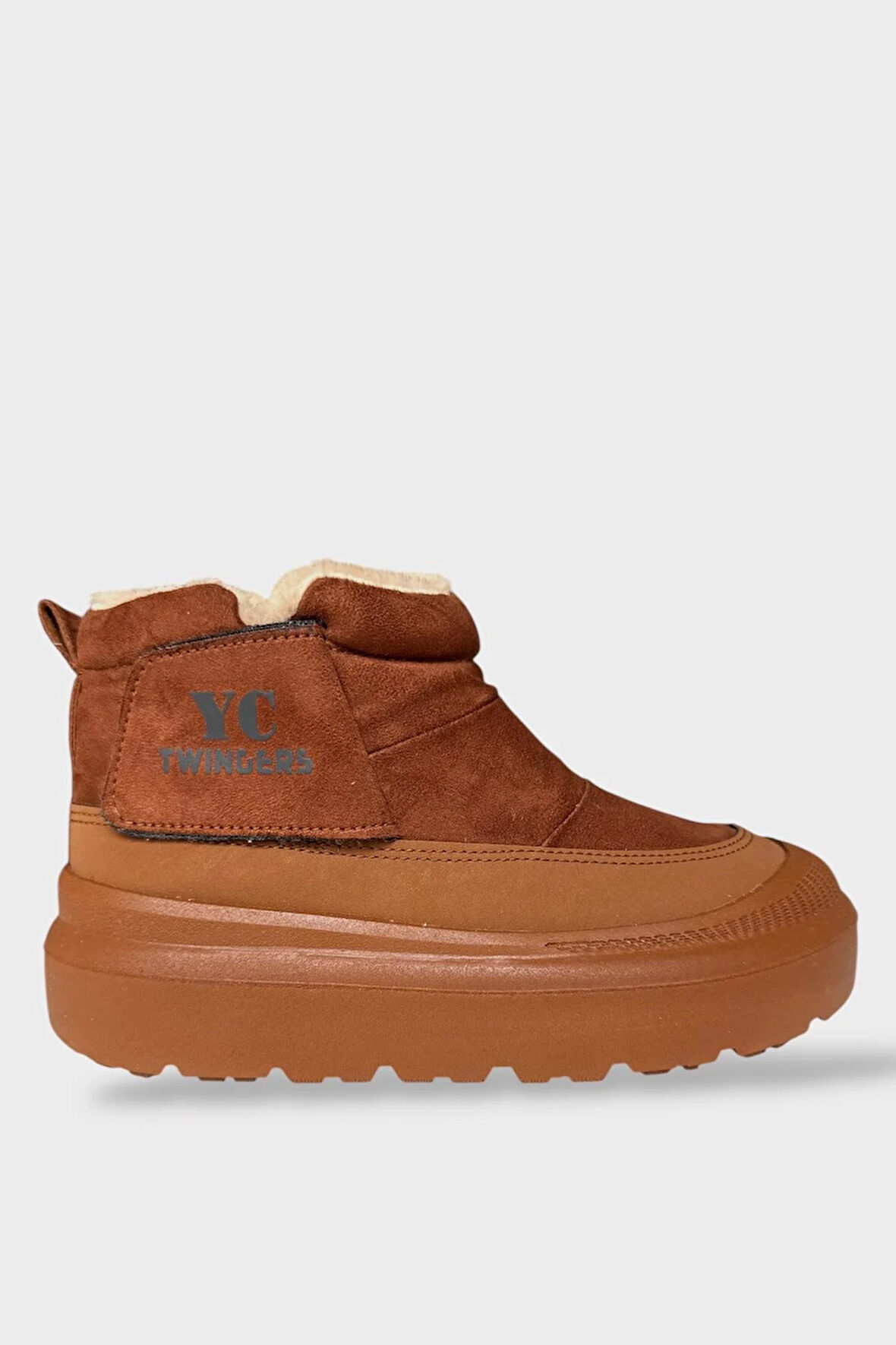 Nubuk İçi Kürklü Kalın Taban Kadın Bot TABA