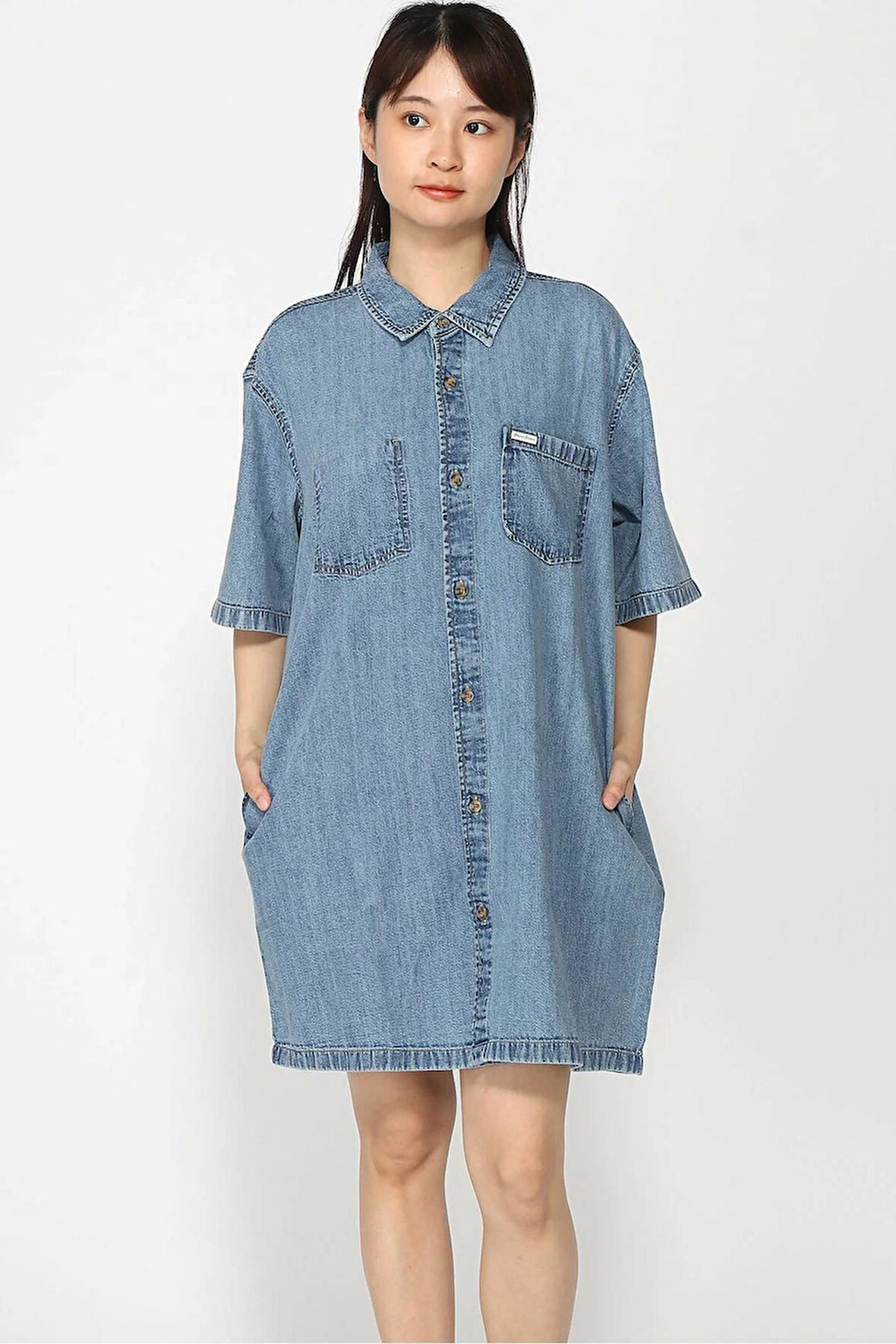 Guess Kadın Elbise-W5GK99D5M81Mavi