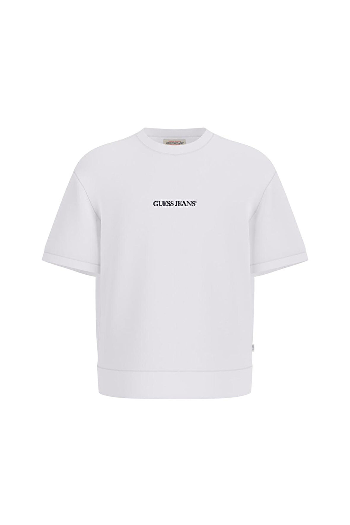 Erkek GJ CN SS Önde Logo T-Shirt - Beyaz | L