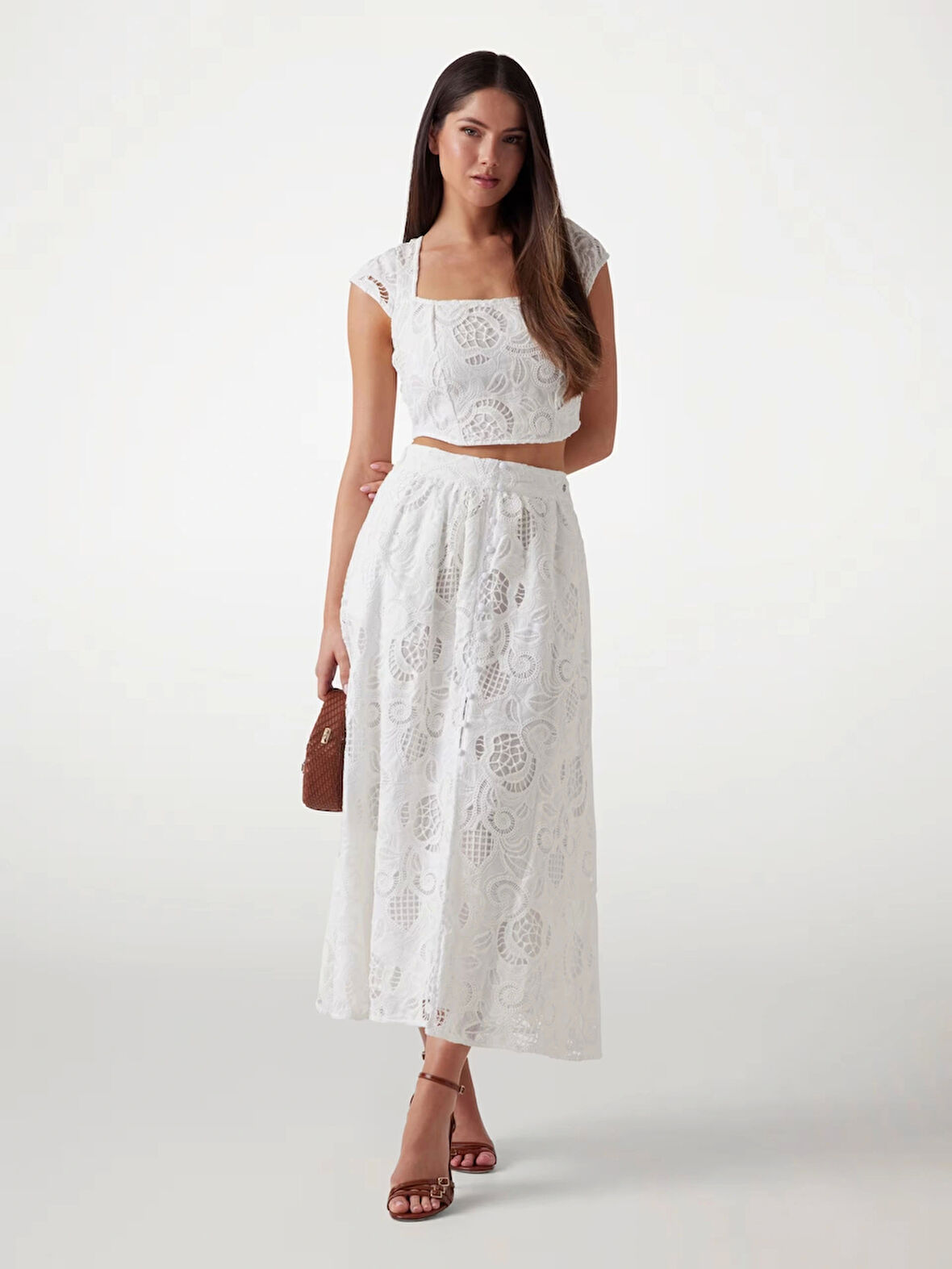 Guess Kadın  Beyaz  Nakışlı Büstiyer