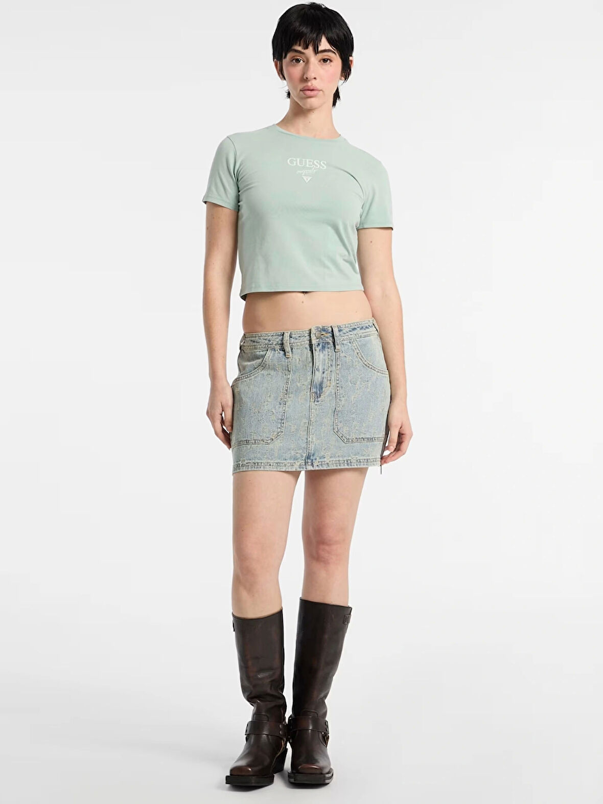 Guess Kadın   Jean Mini  Etek