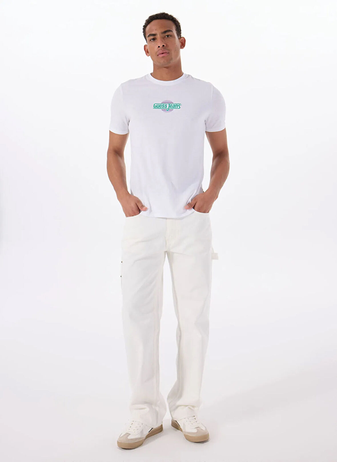 Guess Normal Bel Regular Fit Erkek Denim Pantolon M5GA92D5C2BGWEC GO CARPENTER PANT