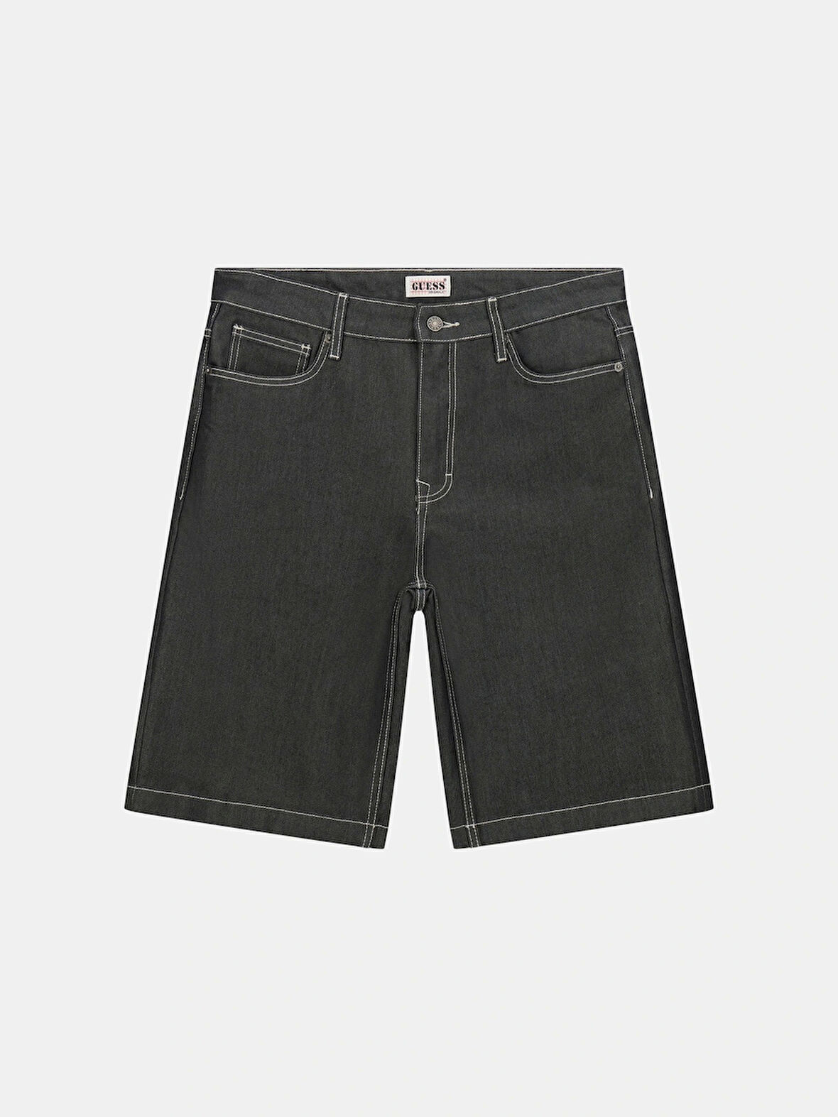 Guess Erkek Gri Bol Kesim Denim Şort