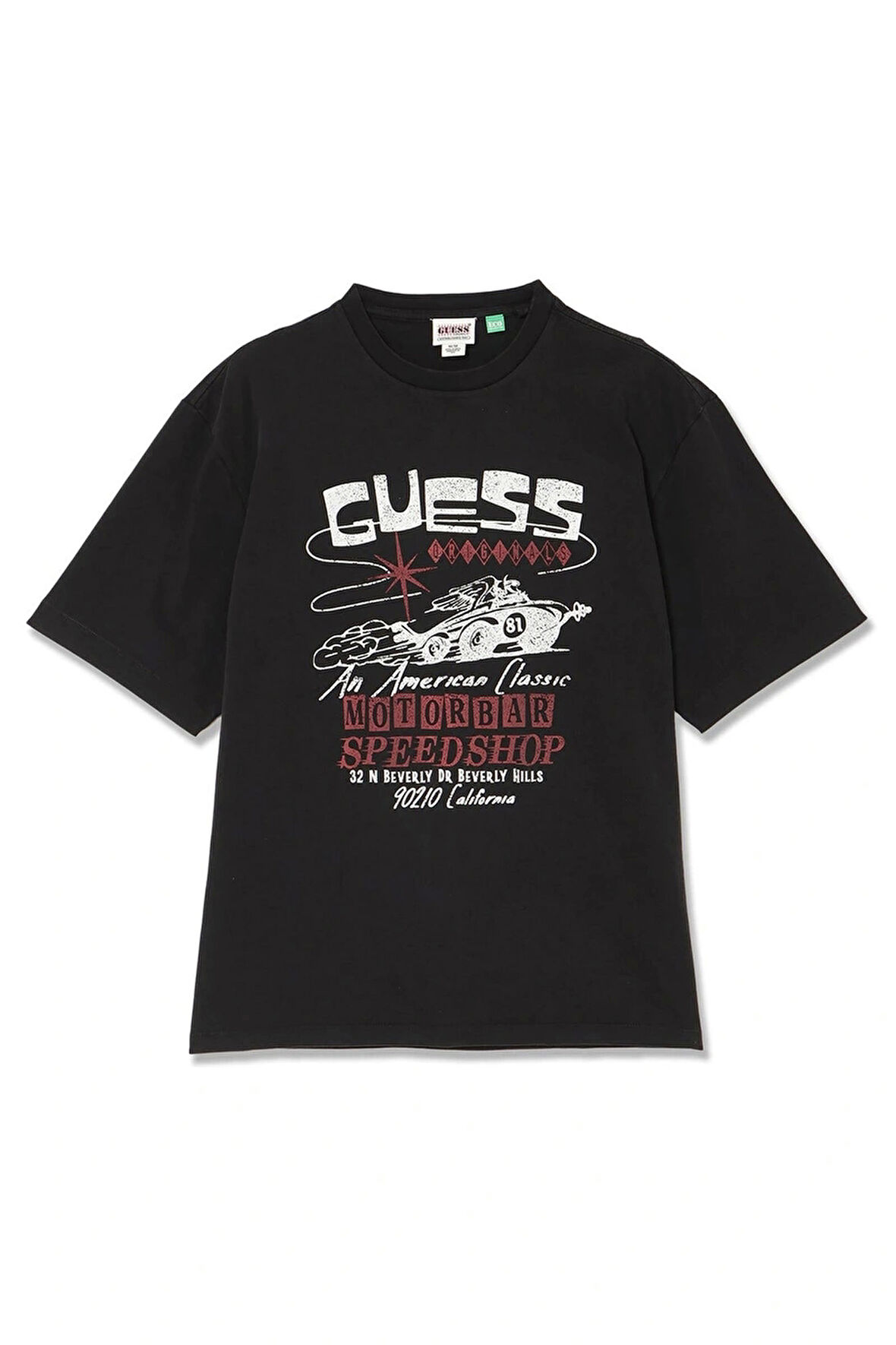 Guess Erkek Siyah Baskılı Atlet Tişört