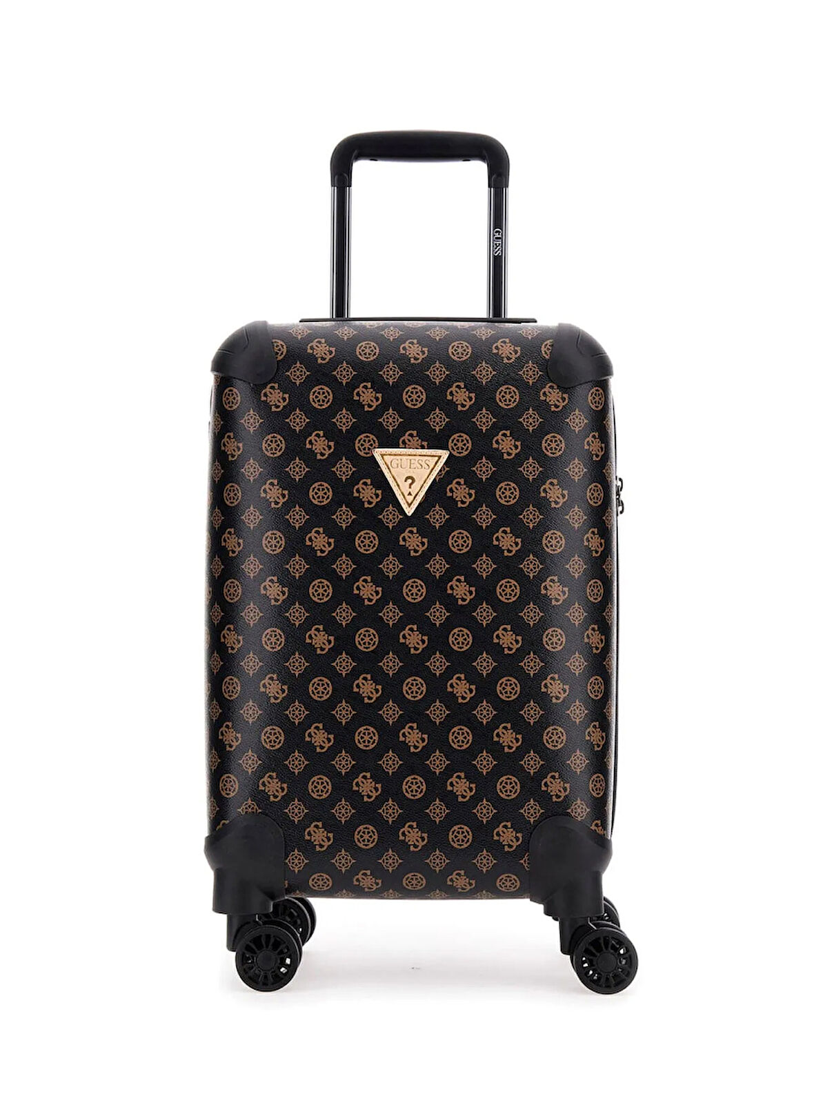 Guess Kahve Çekçekli Sert Valiz TRAVEL - 29830
