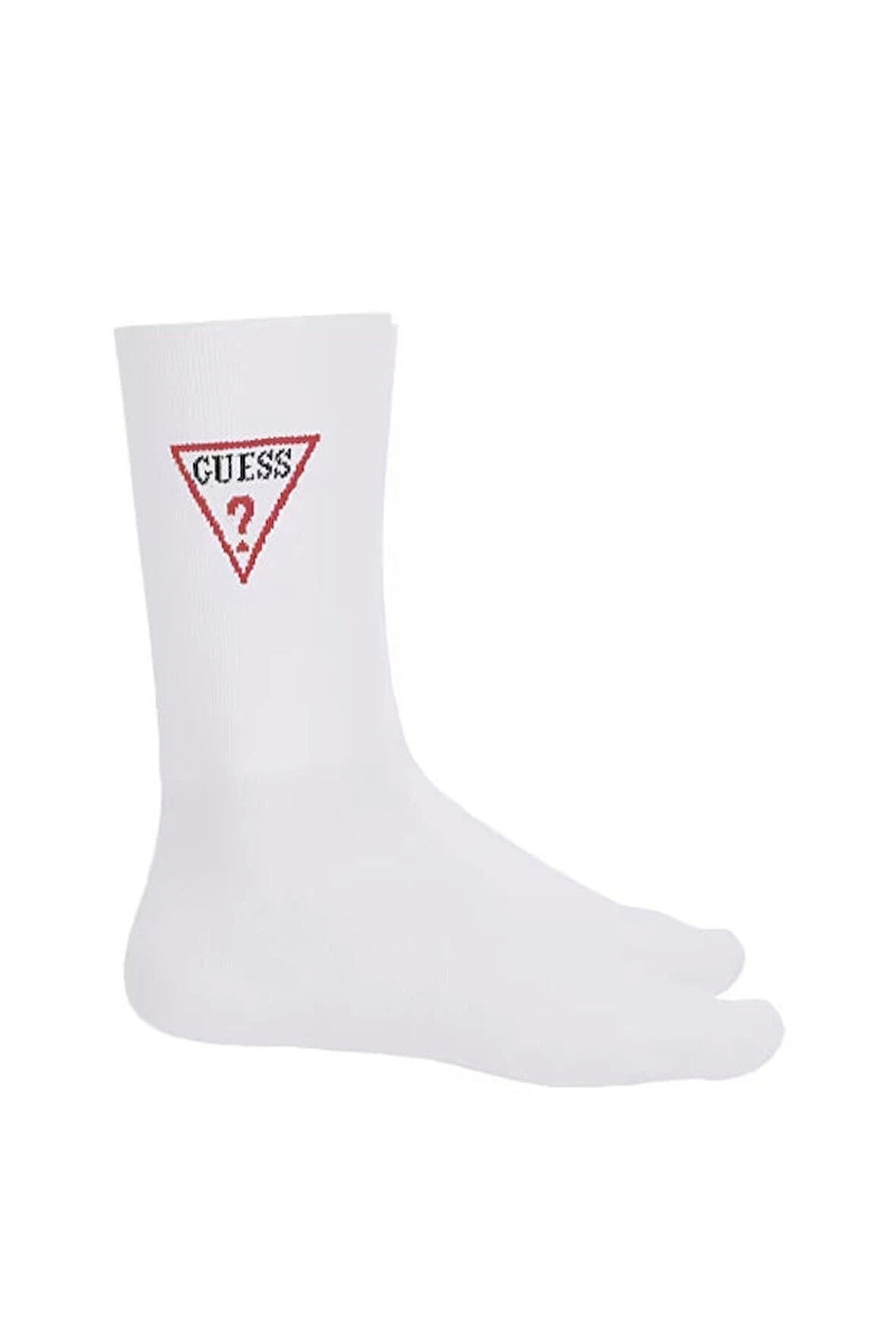 Guess Jeans GJ UNISEX TRIANGLE CREW SOCK Erkek Beyaz Çorap M5GZ49Z3O11-G011