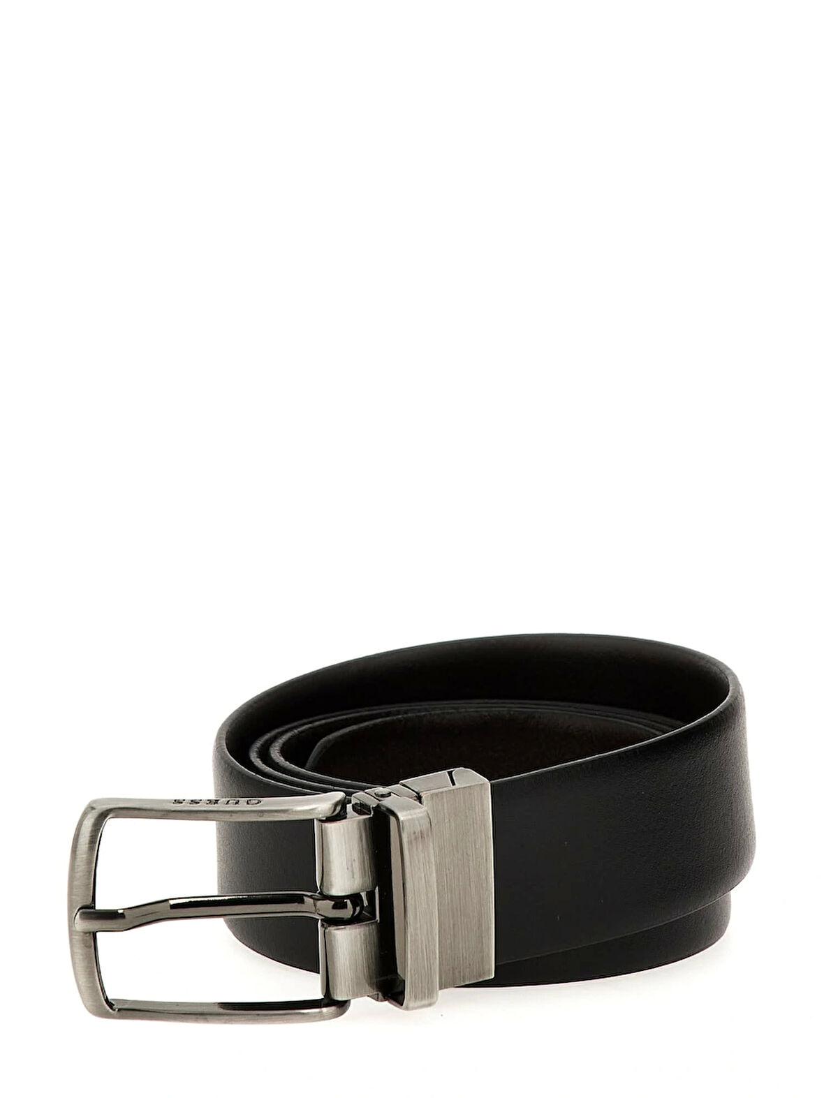 Guess Erkek Siyah/Kahverengi Algarve Çift Yönlü Deri Kemer