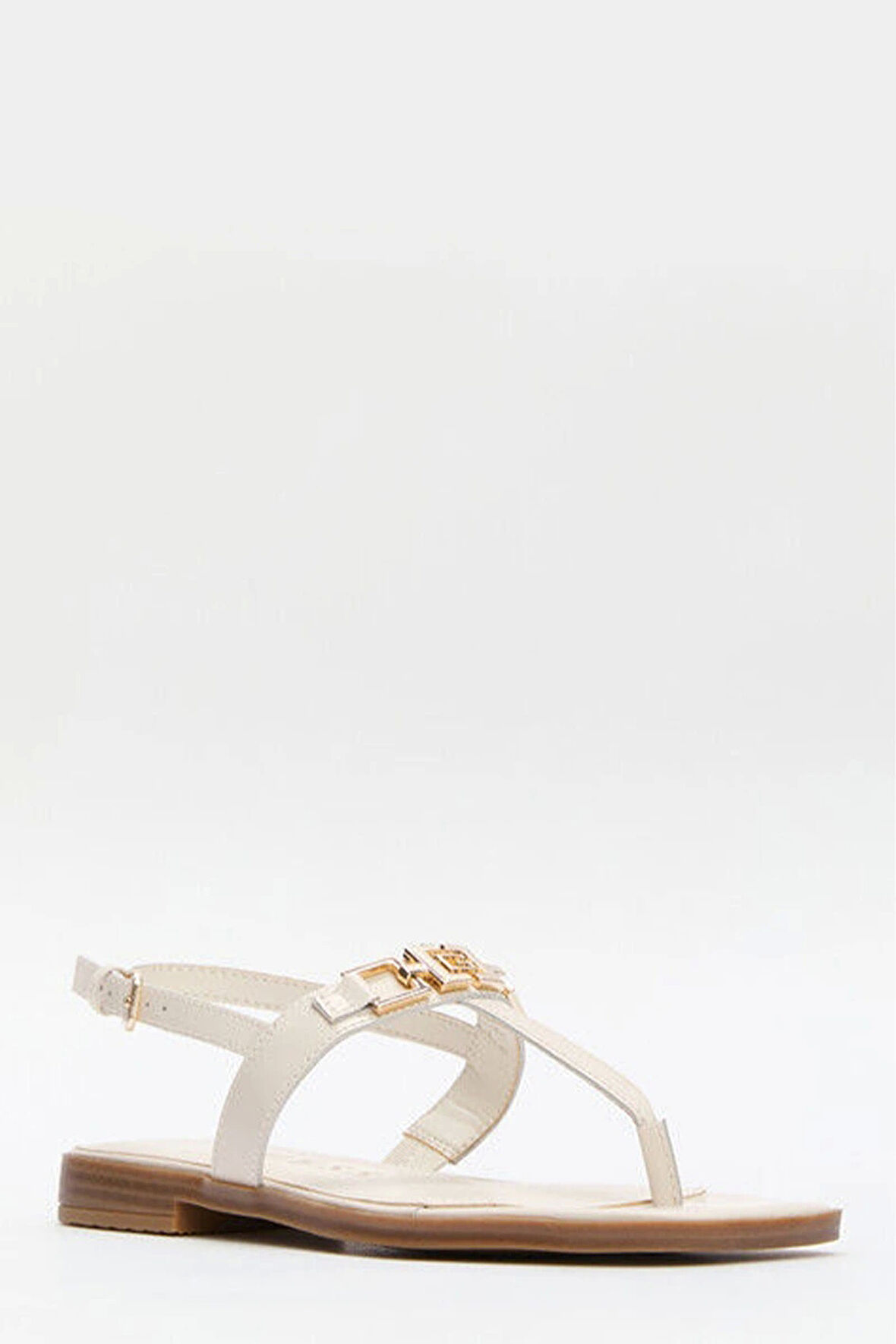 Guess Kadın Reality Krem Sandalet