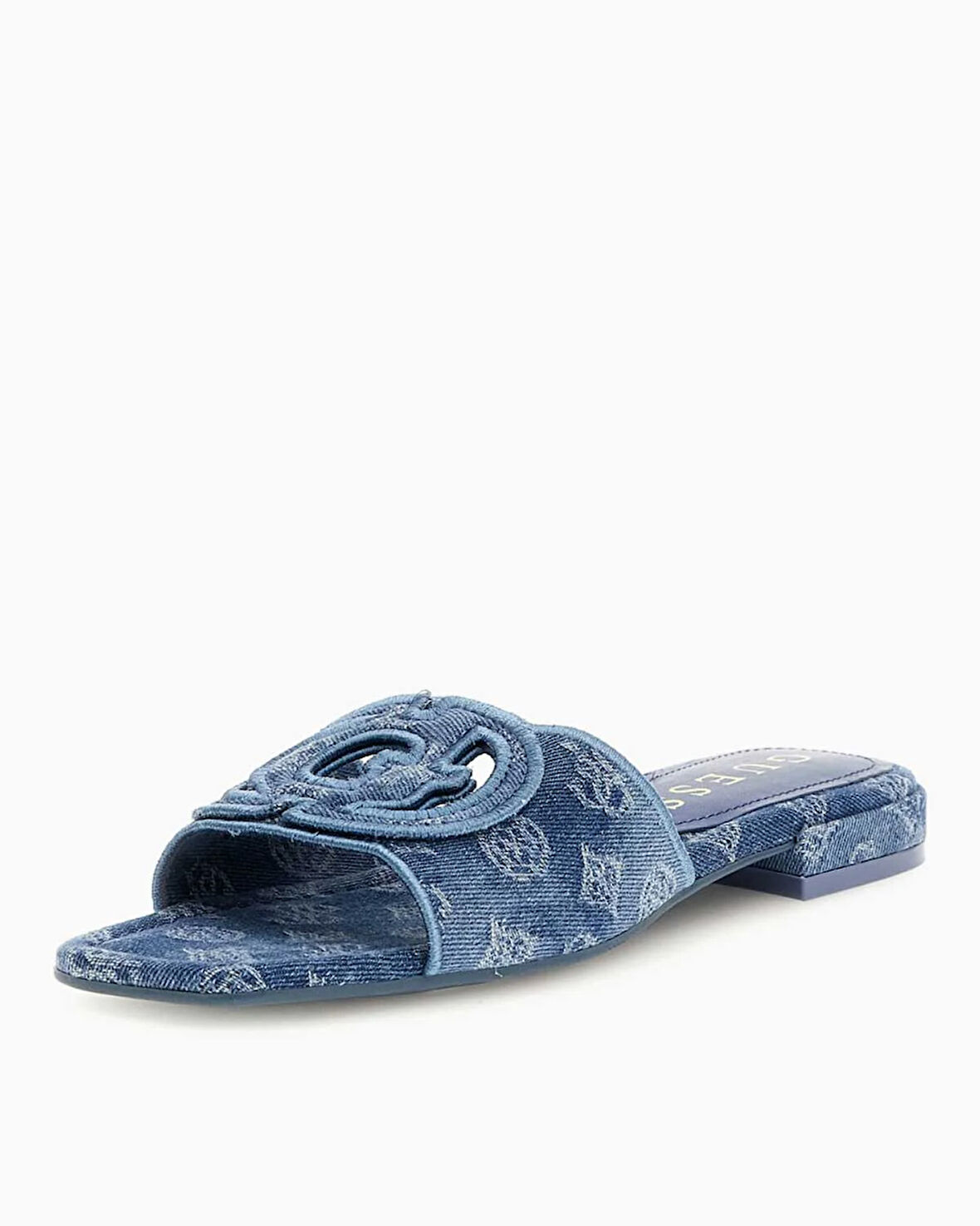 Guess Tarishae Denim Logolu Terlik
