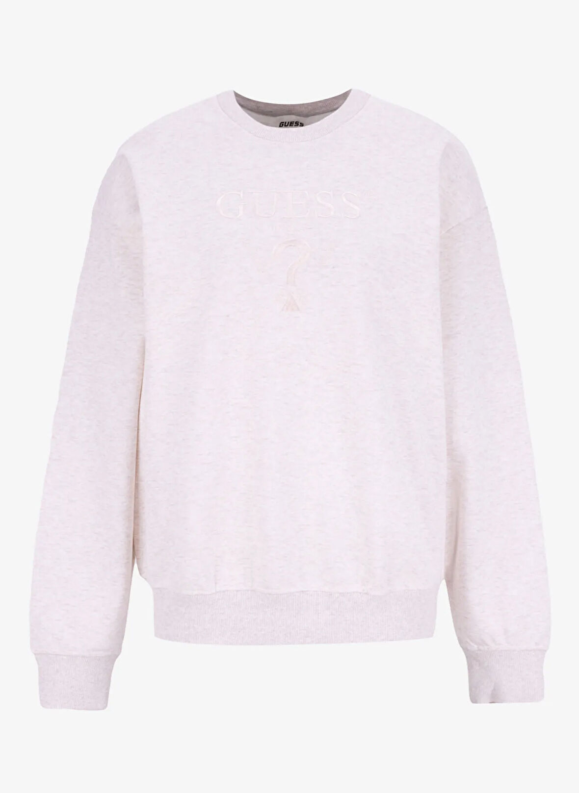 Guess Gömlek Yaka Krem Kadın Sweatshırt Roberta Kadın Aktif Sweatshirt