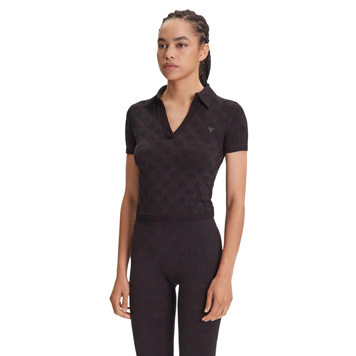 Guess Peony Kadın Siyah Aktif Top V5YP10Z3OA0-FJ8B