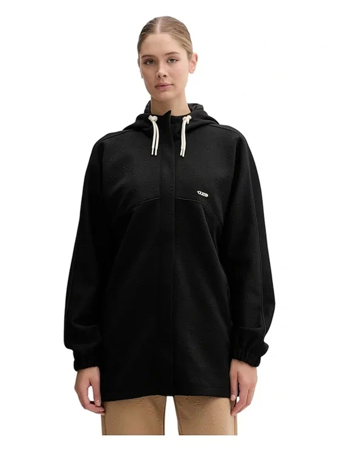 Guess Peony Kadın Siyah Aktif Sweatshirt V5YQ05KBSL2-FJ8A