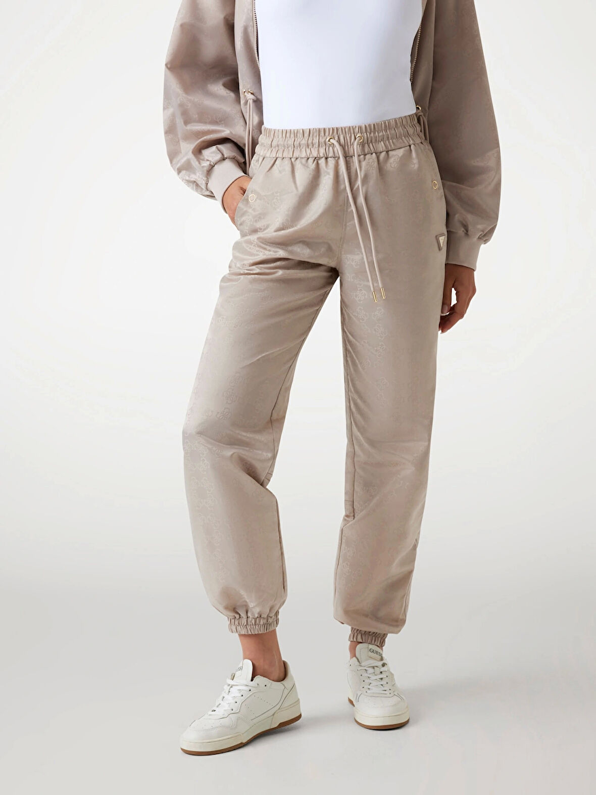 Guess Aop Kadın Lila Aktif Regular Fit Eşofman Altı V5YB14WHFU0-FJ8F