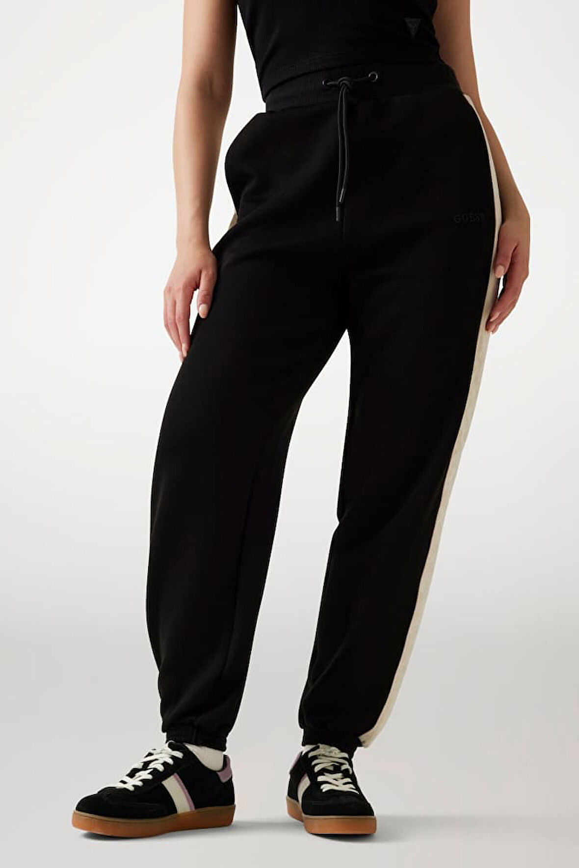 Kadın Maryella Regular Fit Yanları Şeritli Eşofman Altı - Siyah | L