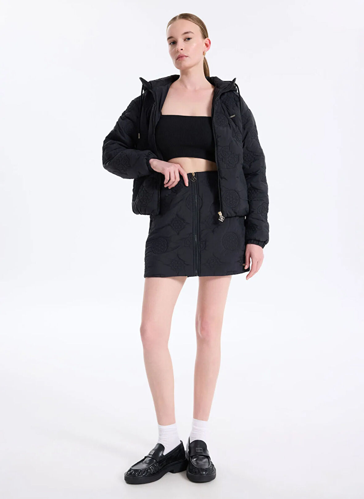 Guess Normal Bel Çok Renkli Kadın Standart Etek Ivy Kadın Aktif A Kesim Etek