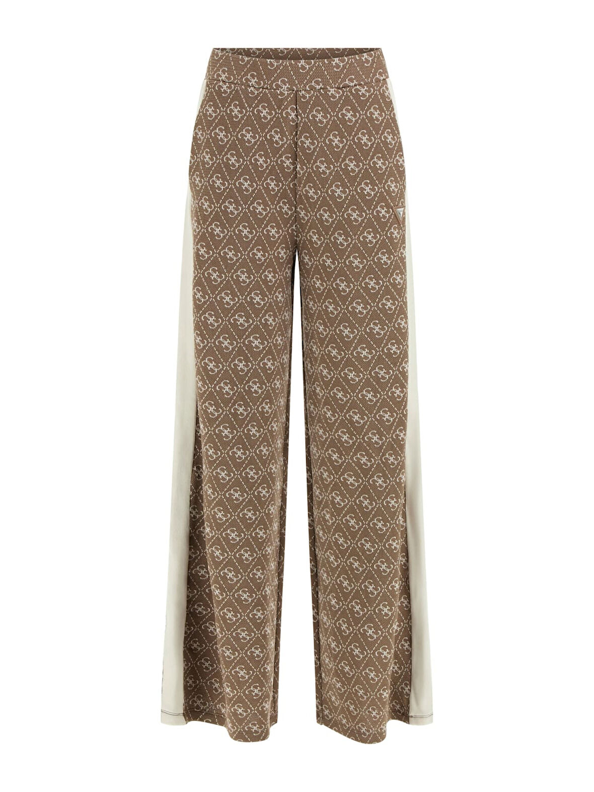 Kadın Rhombus Aktif Regular Fit Desenli Eşofman Altı - Kahverengi | M