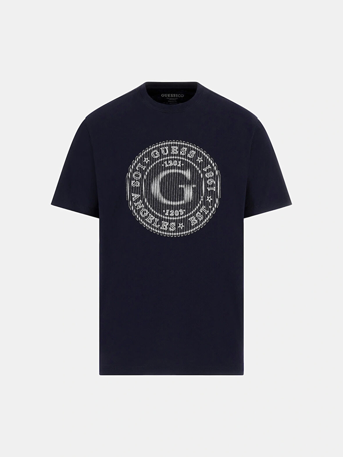 Guess Tee Erkek Lacivert Regular Fit T-Shirt M5BI15K8FQ4-G7V2