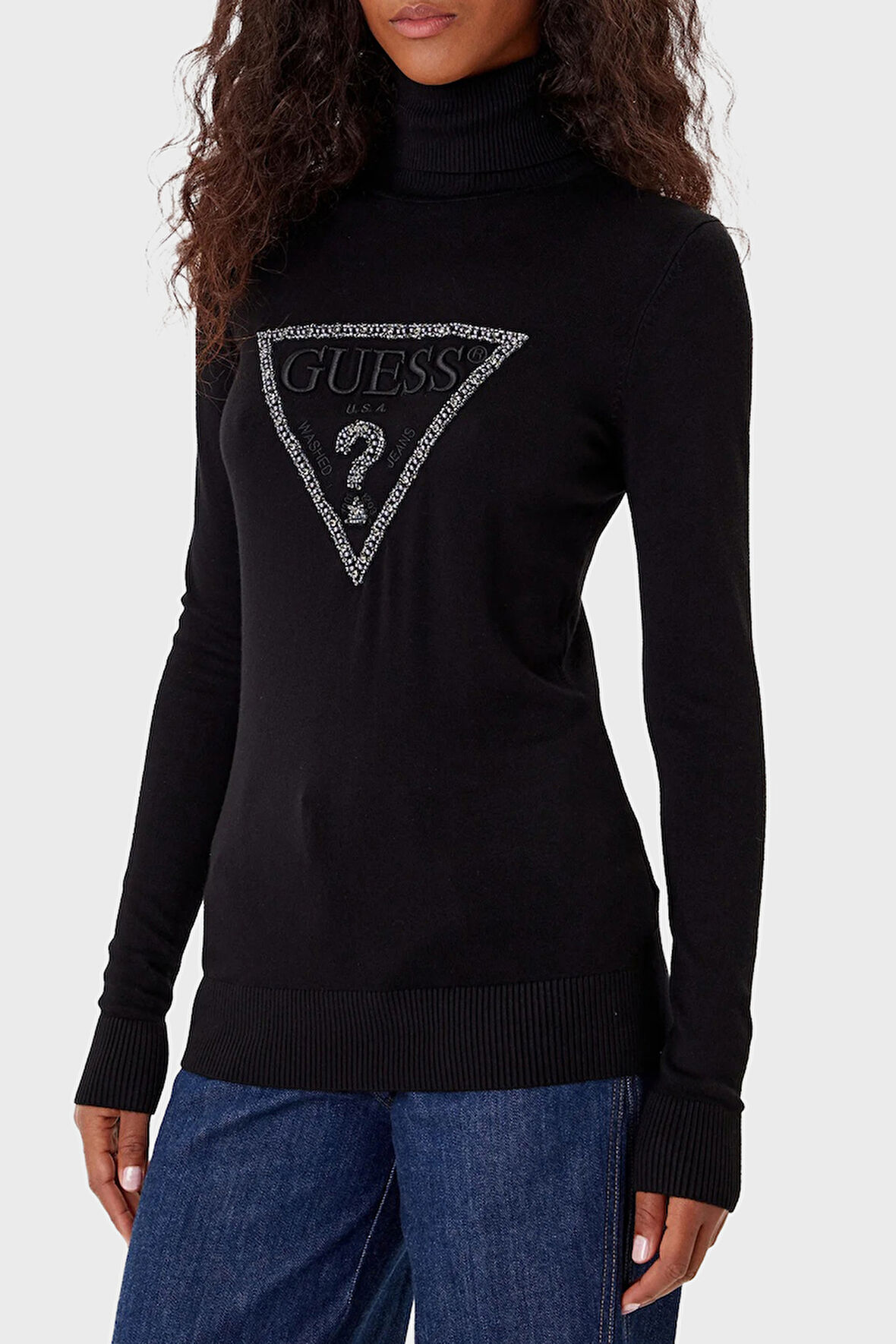 Guess Kadın Kazak W5BR39 Z2NQ2 JBLK