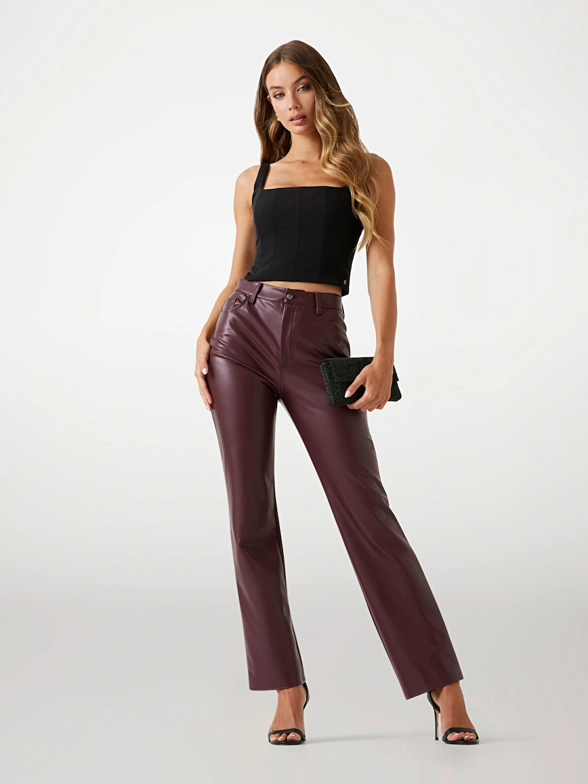 Guess Euphoria Kadın Kahverengi Regular Fit Pantolon W5BB75K8S30-G1G5