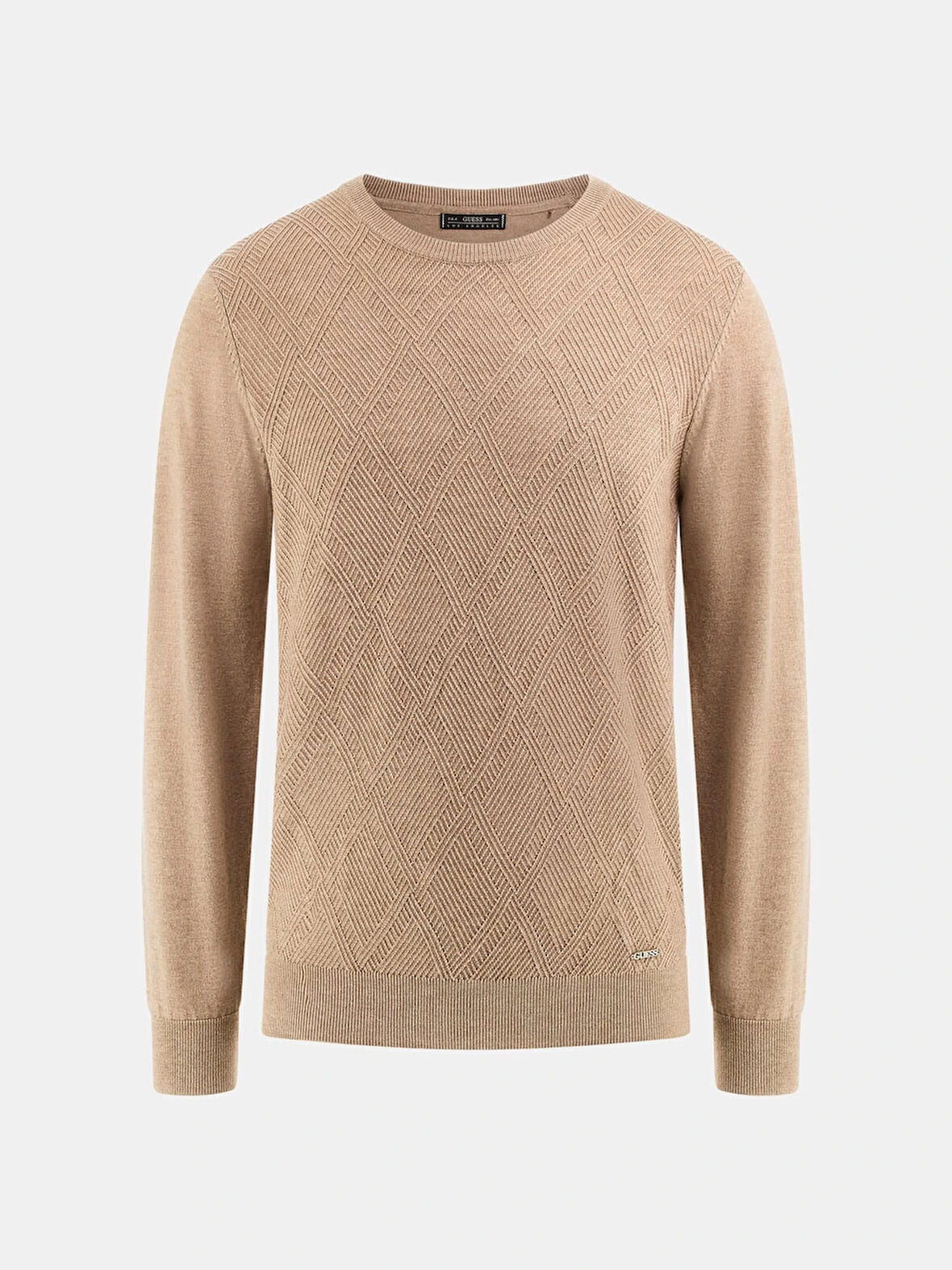 Guess Jamaar Erkek Bej Yün Karışımlı Triko M5BR08Z0432-H184