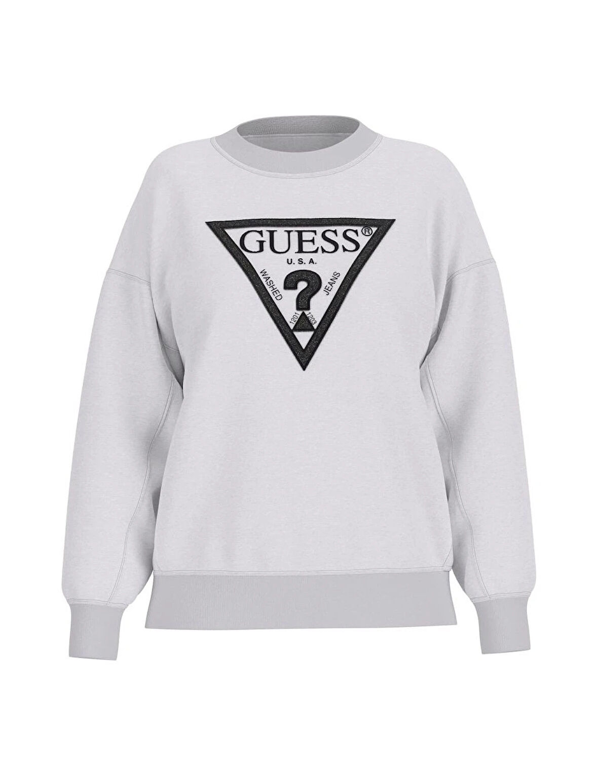 Guess Glitter Kadın Gri Sweatshirt W5BQ11KC8I1-LMGY