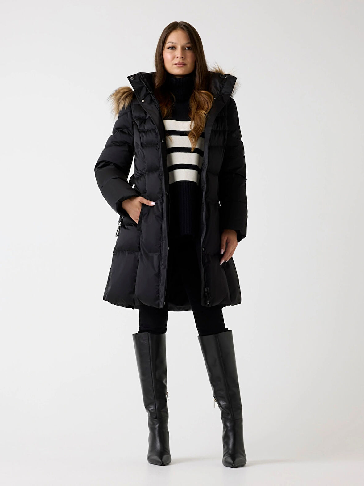 Guess Marina Kadın Siyah Ceket W5BL30W2802-JTMU