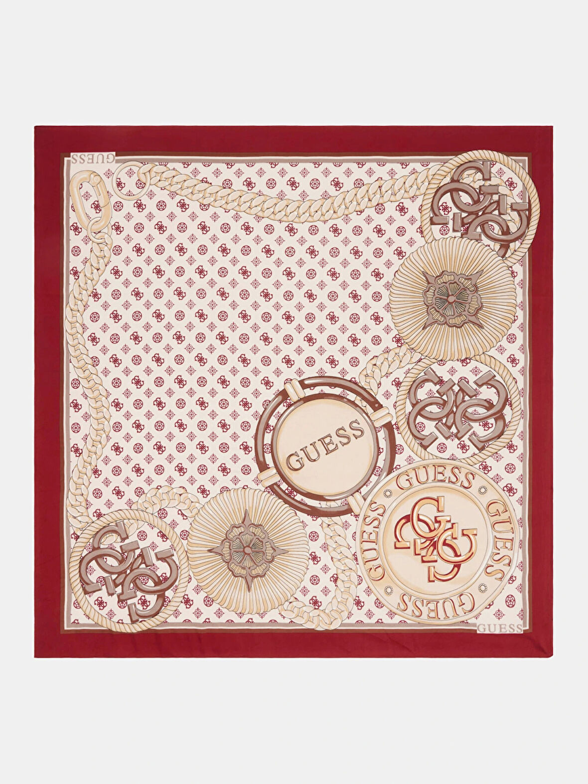 Guess Printed Kadın Kırmızı Eşarp AW5416SIL90-RED