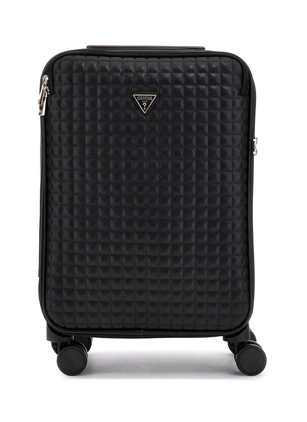 Guess Siyah Çekçekli Sert Valiz TWQG8424983
