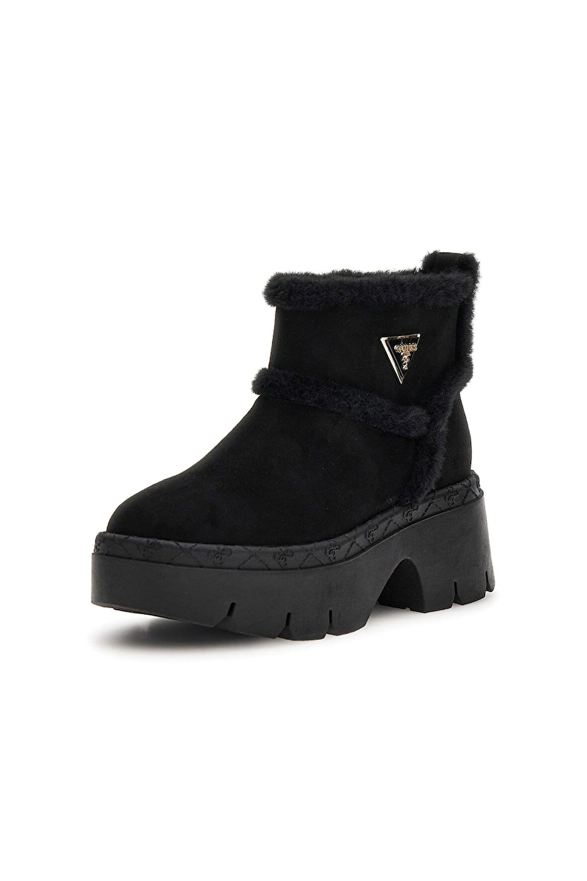 Kadın Bridgete Kürk Astarlı Platform Bot - Siyah | 40