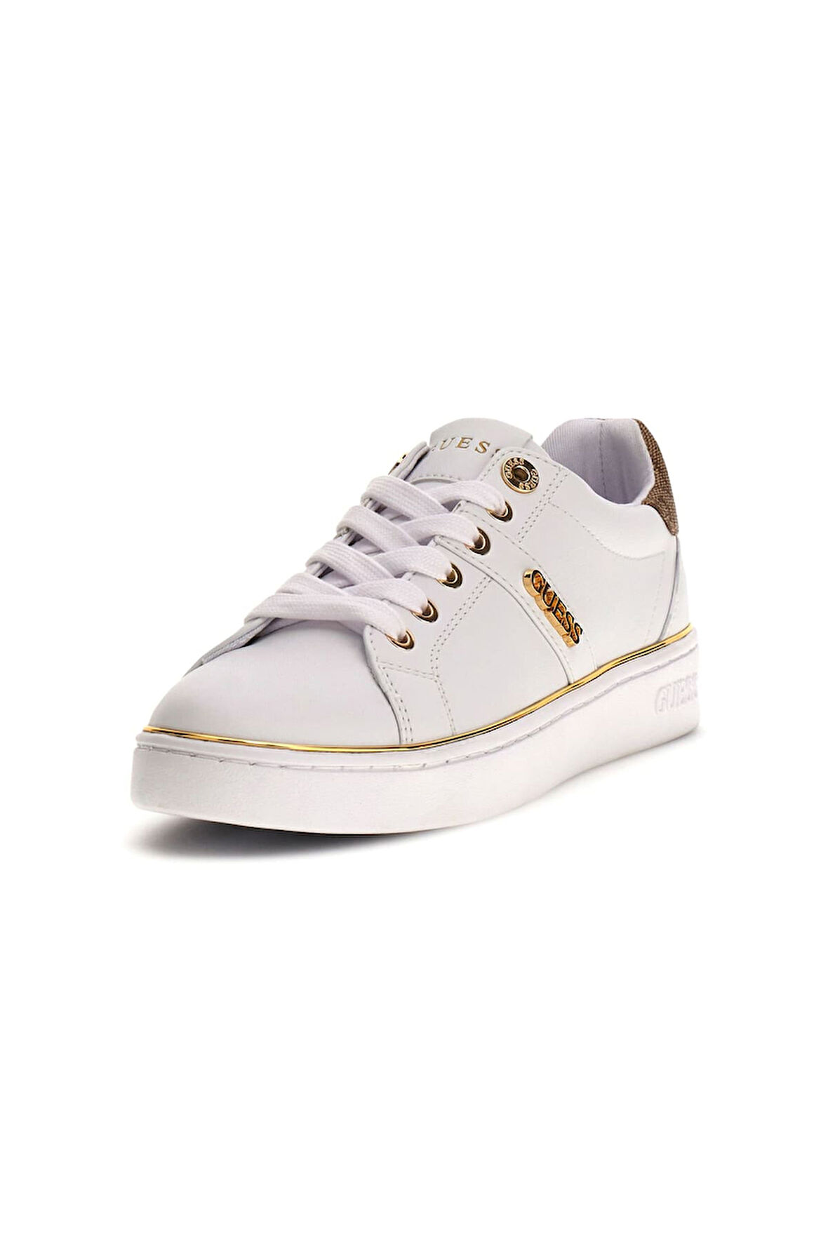 Kadın Britz Metalik Detaylı Sneaker - Beyaz  | 36