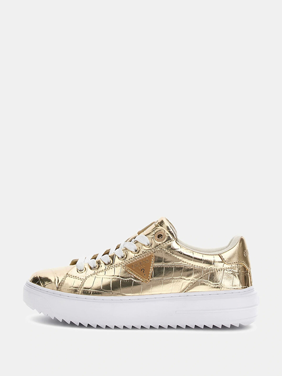 Guess Denesa Kadın Sarı Sneaker FLFD15PEL12-PLATI