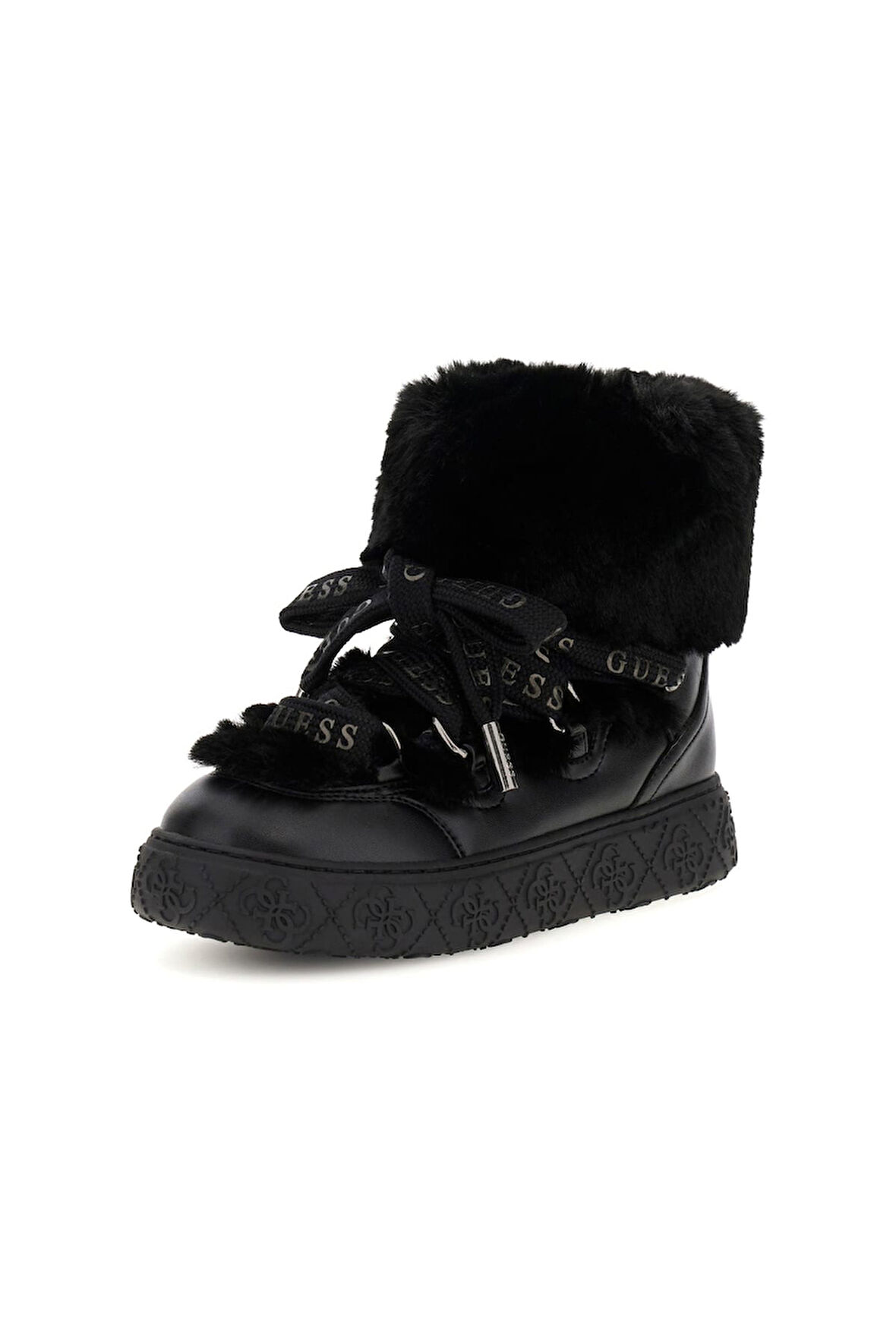 Kadın Unessa Kürk Detaylı Platform Bot - Siyah | 38