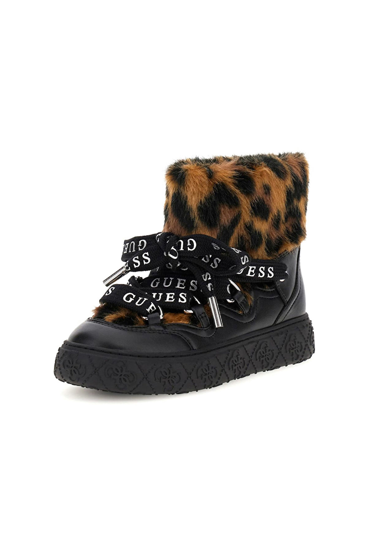 Kadın Unessa Leopar Desenli Kürk Detaylı Bot - Mix | 37