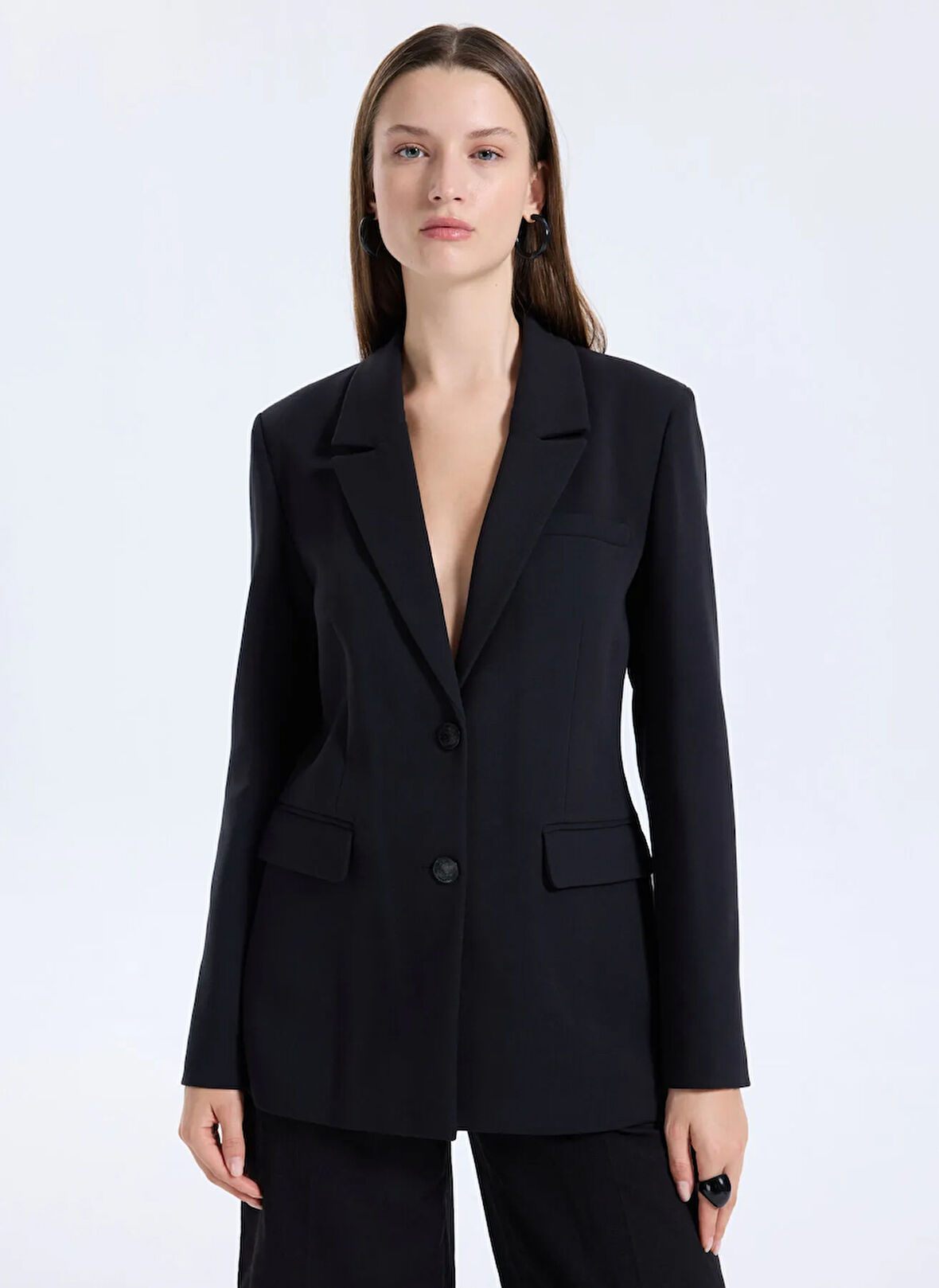 Guess Siyah Kadın Blazer Joandra Kadın Blazer