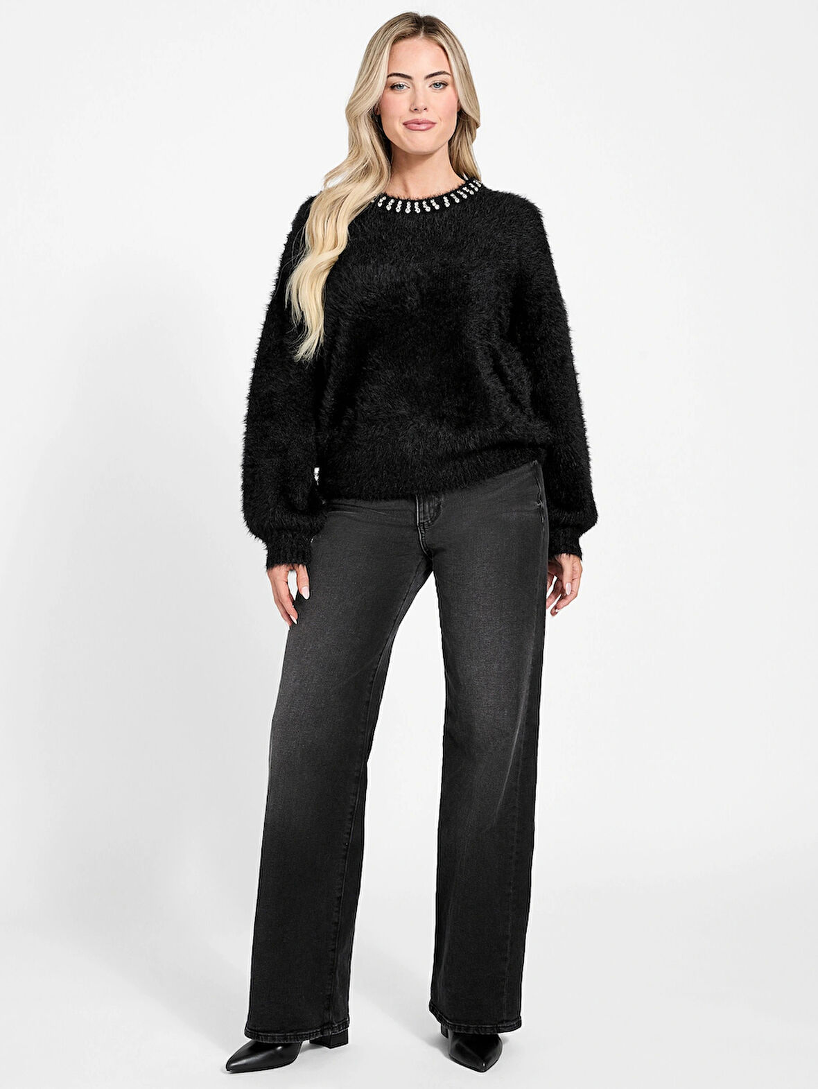 Guess Arisa Kadın Siyah Triko W5BR58Z3BH0-JBLK