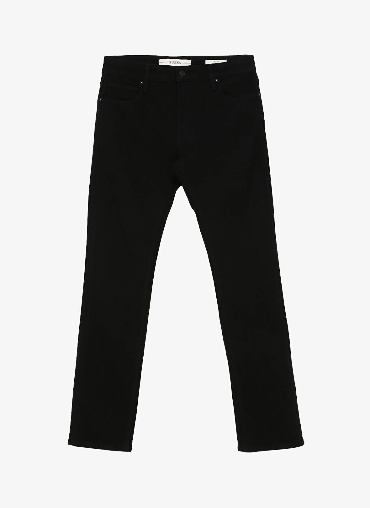 Guess ANGELS - ECO NEW CA Normal Bel Normal Siyah Erkek Denim Pantolon M2YAN2D4Q512CRB