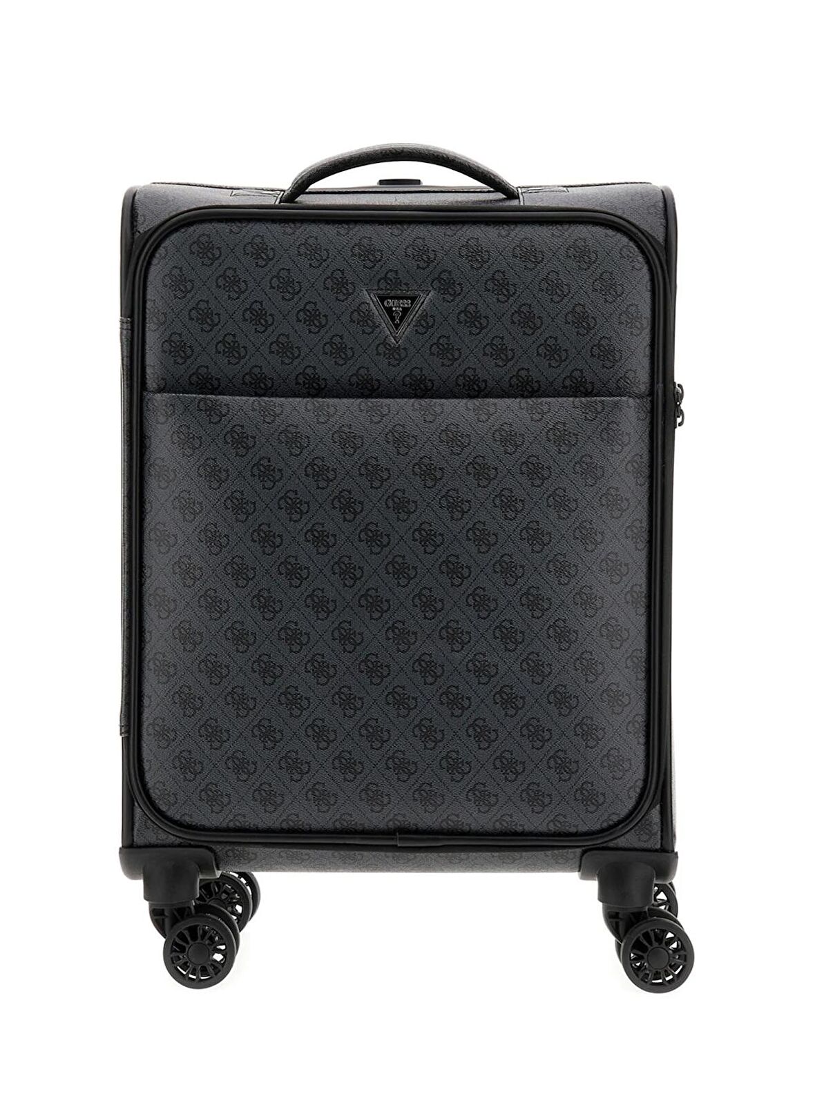 Guess Antrasit Unisex 20x56x39 cm Çekçekli Kumaş Valiz VEZZOLA CABIN TROLLEY