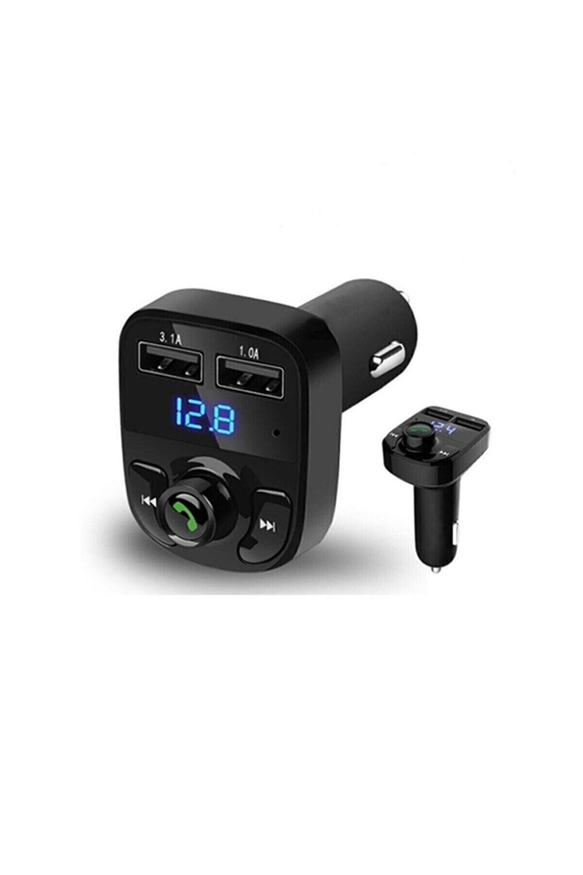 Araç Kiti Fm Transmitter Bluetooth 5.0 Micro Sd Usb Şarj Oto Müzik Çalar