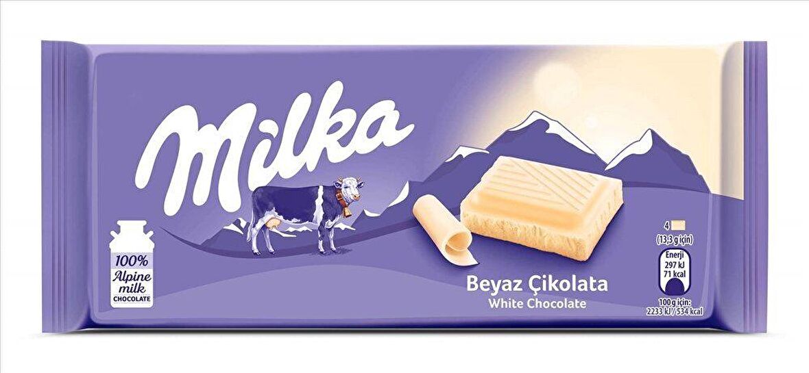 Milka Beyaz Tablet Çikolata 80 gr.