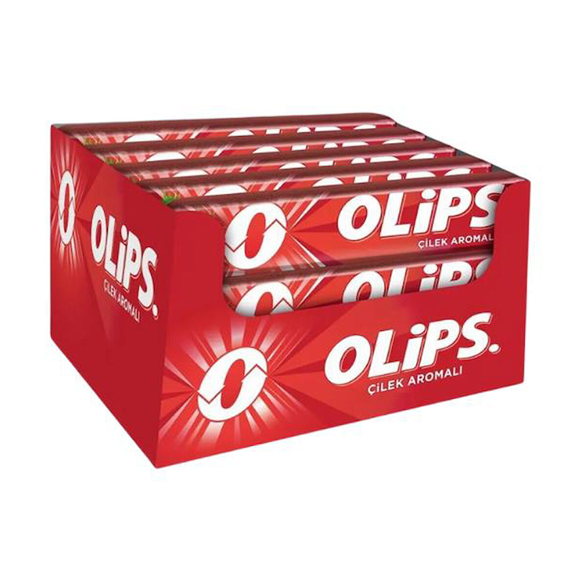 Olips Çilek Aromalı Bonbon Şekerleme 24 Adet x 28 g